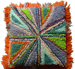 Hooked Textile Stroud Jack Cushion.